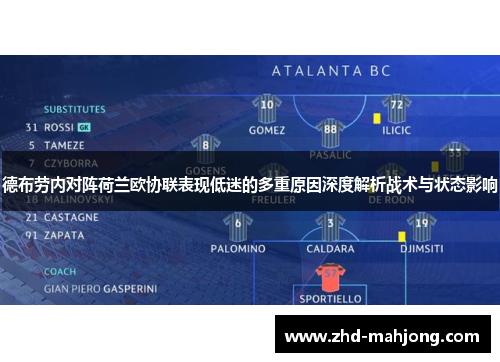 德布劳内对阵荷兰欧协联表现低迷的多重原因深度解析战术与状态影响